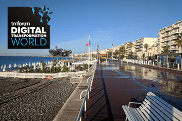 Digital Transformation World 2019 logo and image of Nice
